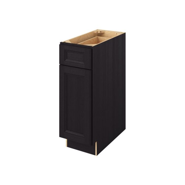 Monaco - 12" Base Cabinet, 1 Door-1 Drawer, 1 Shelf in Espresso MES-B12