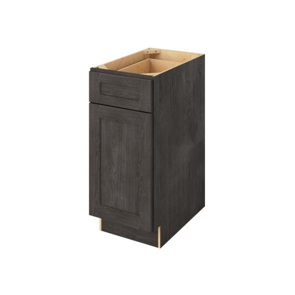 Cooper - 15" Base Cabinet, 1 Door-1 Drawer, 1 Shelf in Slate CSL-B15
