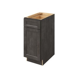 Monaco - 15" Base Cabinet, 1 Door-1 Drawer, 1 Shelf in Slate MSL-B15