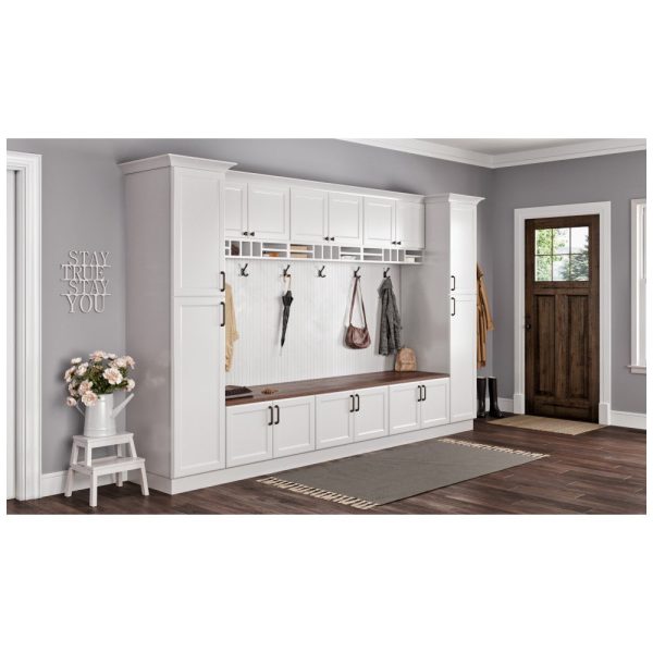 Monaco - 15" Base Cabinet, 1 Door-1 Drawer, 1 Shelf in White MWH-B15