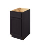 Hudson - 18" Base Cabinet, 1 Door-1 Drawer, 1 Shelf in Espresso HES-B18