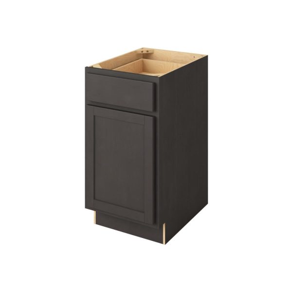 Hudson - 18" Base Cabinet, 1 Door-1 Drawer, 1 Shelf in Slate HSL-B18