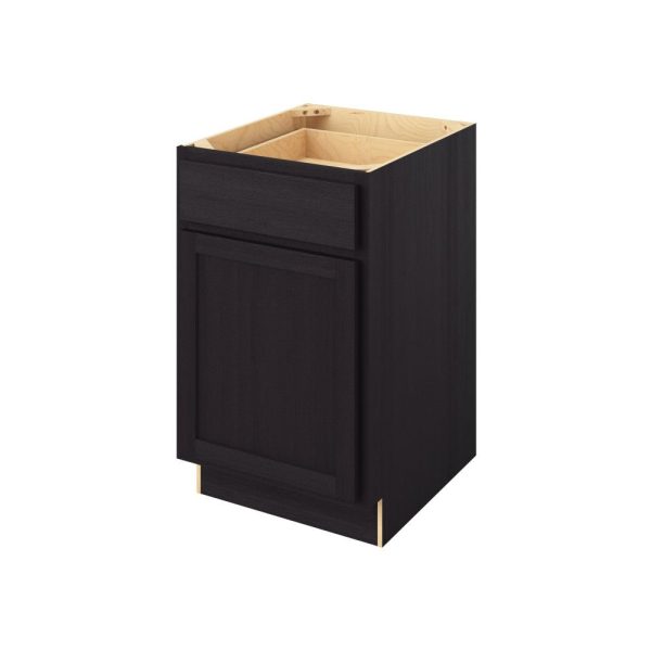 Hudson - 21" Base Cabinet, 1 Door-1 Drawer, 1 Shelf in Espresso HES-B21