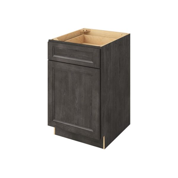 Monaco - 21" Base Cabinet, 1 Door-1 Drawer, 1 Shelf in Slate MSL-B21