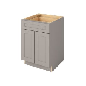 Cooper - 24" Base Cabinet, 2 Doors-1 Drawer, 1 Shelf in Grey CGR-B24
