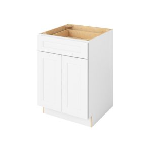 Cooper - 24" Base Cabinet, 2 Doors-1 Drawer, 1 Shelf in White CWH-B24