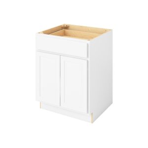 Hudson - 27" Base Cabinet, 2 Doors-1 Drawer, 1 Shelf in White HWH-B27