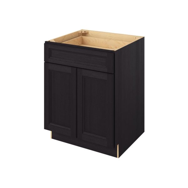Monaco - 27" Base Cabinet, 2 Doors-1 Drawer, 1 Shelf in Espresso MES-B27