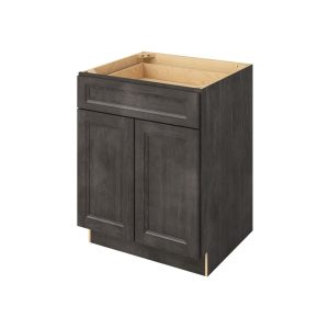 Monaco - 27" Base Cabinet, 2 Doors-1 Drawer, 1 Shelf in Slate MSL-B27