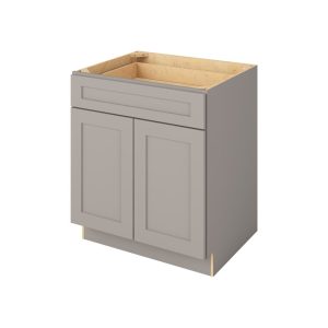 Cooper - 30" Base Cabinet, 2 Doors-1 Drawer, 1 Shelf in Grey CGR-B30