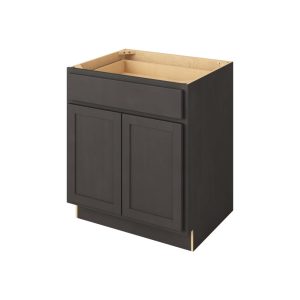 Hudson - 30" Base Cabinet, 2 Doors-1 Drawer, 1 Shelf in Slate HSL-B30