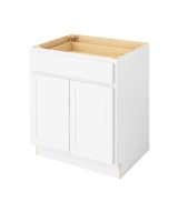 Hudson - 30" Base Cabinet, 2 Doors-1 Drawer, 1 Shelf in White HWH-B30