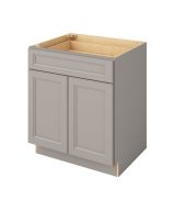Monaco - 30" Base Cabinet, 2 Doors-1 Drawer, 1 Shelf in Grey MGR-B30