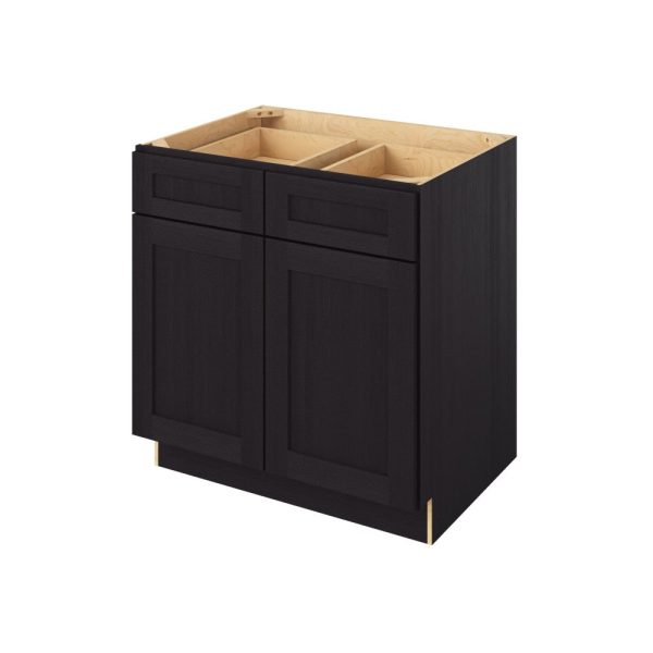 Cooper - 33" Base Cabinet, 2 Doors-2 Drawers, 1 Shelf in Espresso CES-B33