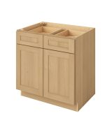Cooper - 33" Base Cabinet, 2 Doors-2 Drawers, 1 Shelf in Sandstone CSD-B33