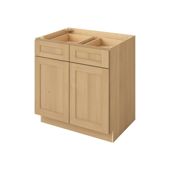 Cooper - 33" Base Cabinet, 2 Doors-2 Drawers, 1 Shelf in Sandstone CSD-B33