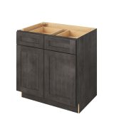 Cooper - 33" Base Cabinet, 2 Doors-2 Drawers, 1 Shelf in Slate CSL-B33