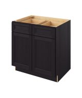 Monaco - 33" Base Cabinet, 2 Doors-2 Drawers, 1 Shelf in Espresso MES-B33
