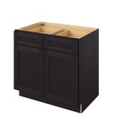 Cooper - 36" Base Cabinet, 2 Doors-2 Drawers, 1 Shelf in Espresso CES-B36