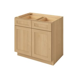 Cooper - 36" Base Cabinet, 2 Doors-2 Drawers, 1 Shelf in Sandstone CSD-B36