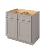 Monaco - 36" Base Cabinet, 2 Doors-2 Drawers, 1 Shelf in Grey MGR-B36