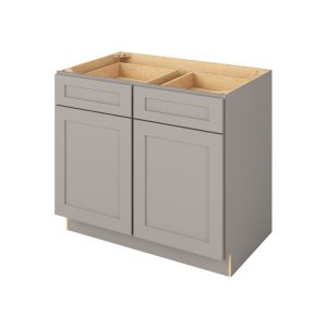 Cooper - 39" Base Cabinet, 2 Doors-2 Drawers, 1 Shelf in Grey CGR-B39