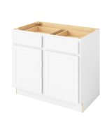 Hudson - 39" Base Cabinet, 2 Doors-2 Drawers, 1 Shelf in White HWH-B39