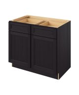 Monaco - 39" Base Cabinet, 2 Doors-2 Drawers, 1 Shelf in Espresso MES-B39