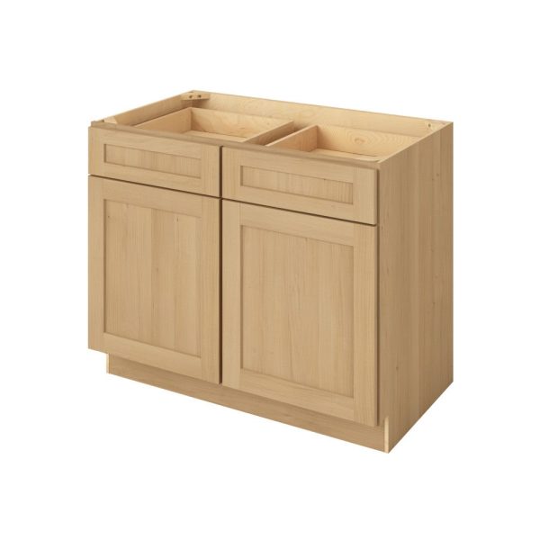 Cooper - 42" Base Cabinet, 2 Doors-2 Drawers, 1 Shelf in Sandstone CSD-B42