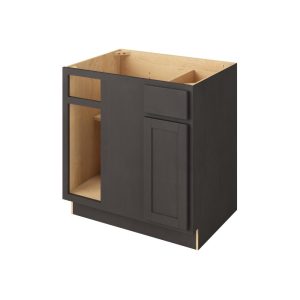 Hudson - 39"- 42" Universal Blind Base Cabinet, 1 Door-1 Drawer, 1 Shelf in Slate 42U-HSL-BBC39