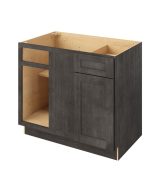 Cooper - 42"- 45" Universal Blind Base Cabinet, 1 Door-1 Drawer, 1 Shelf in Slate 45U-CSL-BBC42