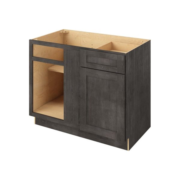 Cooper - 45"- 48" Universal Blind Base Cabinet, 1 Door-1 Drawer, 1 Shelf in Slate 48U-CSL-BBC45