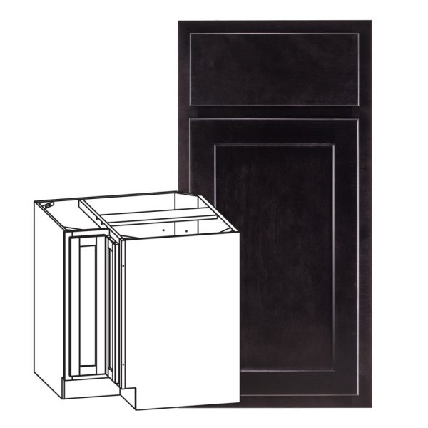 Hudson - Hudson - Universal Base Corner Cabinet - Espresso, 2 Doors, 1 Shelf in Espresso HES-BC33U