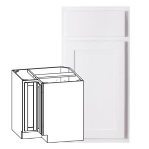 Hudson - Hudson - Universal Base Corner Cabinet - White, 2 Doors, 1 Shelf in White HWH-BC33U