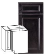 Monaco - Monaco - 33" Universal Base Corner Cabinet - Espresso, 2 Doors, 1 Shelf in Espresso MES-BC33U