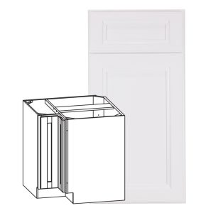 Monaco - Monaco - 33" Universal Base Corner Cabinet - White, 2 Doors, 1 Shelf in White MWH-BC33U