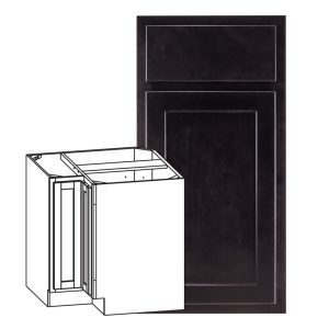 Hudson - 36" Universal Base Corner Cabinet, 2 Doors, 1 Shelf in Espresso HES-BC36U