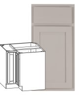 Hudson - 36" Universal Base Corner Cabinet, 2 Doors, 1 Shelf in Grey HGR-BC36U