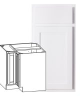 Hudson - 36" Universal Base Corner Cabinet, 2 Doors, 1 Shelf in White HWH-BC36U