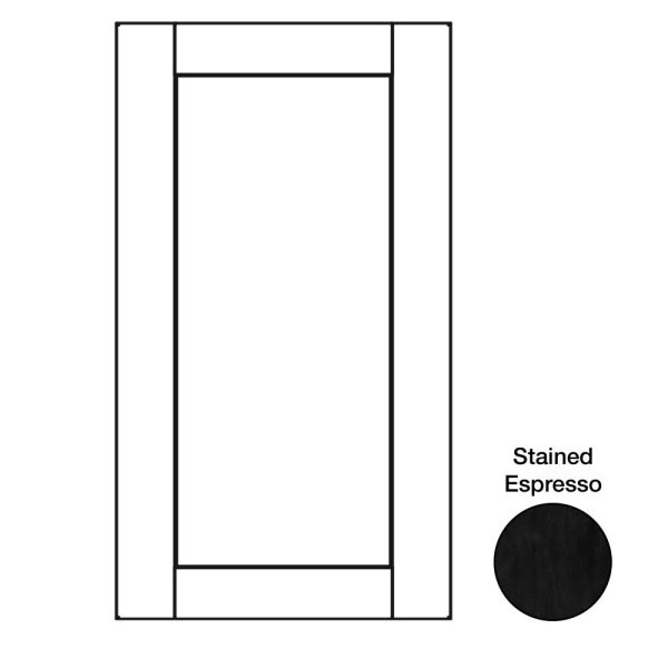 Cooper - 23-1/8" W x 29-5/16" H x 3/4" D Cooper Base Decorative End Panel - in Espresso CES-BDEP24