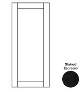 Hudson - 23-1/8" W x 28-1/32" H x 3/4" D Hudson Base Decorative End Panels - in Espresso HES-BDEP24
