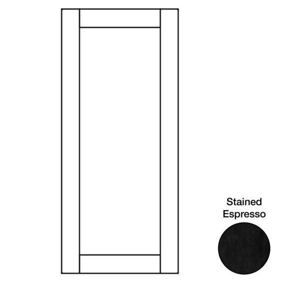 Hudson - 23-1/8" W x 28-1/32" H x 3/4" D Hudson Base Decorative End Panels - in Espresso HES-BDEP24
