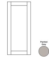 Hudson - 23-1/8" W x 27-31/32" H x 3/4" D Hudson Base Decorative End Panels - in Grey HGR-BDEP24