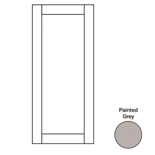 Hudson - 23-1/8" W x 27-31/32" H x 3/4" D Hudson Base Decorative End Panels - in Grey HGR-BDEP24