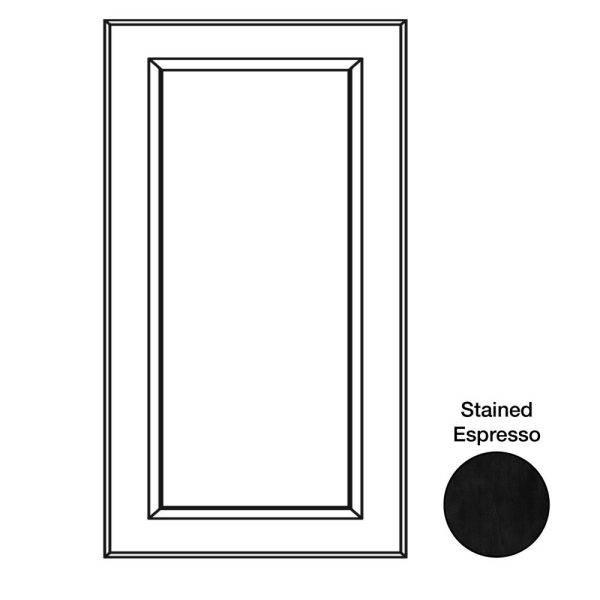 Monaco - 23-1/8" W x 29-5/16" H x 3/4" D Monaco Base Decorative End Panels - in Espresso MES-BDEP24