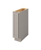 Hudson - 9" Base Full Height, 1 Door, 2 Shelves in Grey HGR-BFH09
