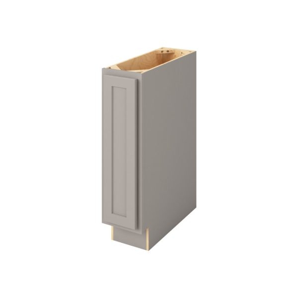 Hudson - 9" Base Full Height, 1 Door, 2 Shelves in Grey HGR-BFH09