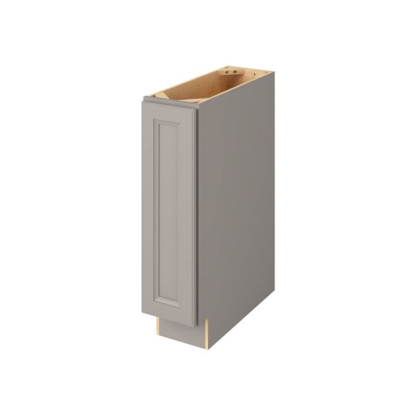 Monaco - 9" Base Full Height, 1 Door, 2 Shelves in Grey MGR-BFH09