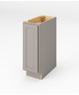 Hudson - 12" Base Full Height, 1 Door, 2 Shelves in Grey HGR-BFH12
