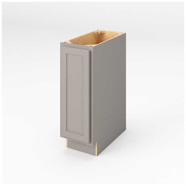 Hudson - 12" Base Full Height, 1 Door, 2 Shelves in Grey HGR-BFH12